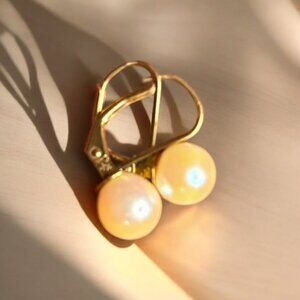 BEAUTIFUL 14K/Pearl Drop Earrings